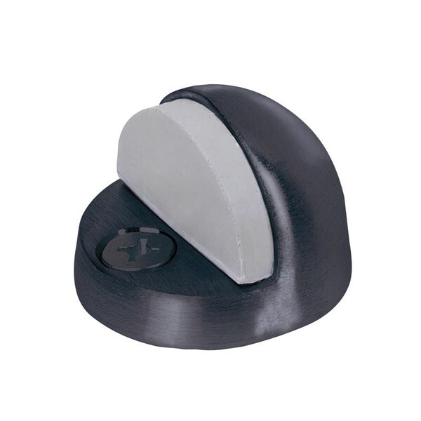 Remington Tell Manufacturing 2 in. L Stainless Steel Matte Black Door Stop Mounts to floor 1-7/8 in. DT101946 - main